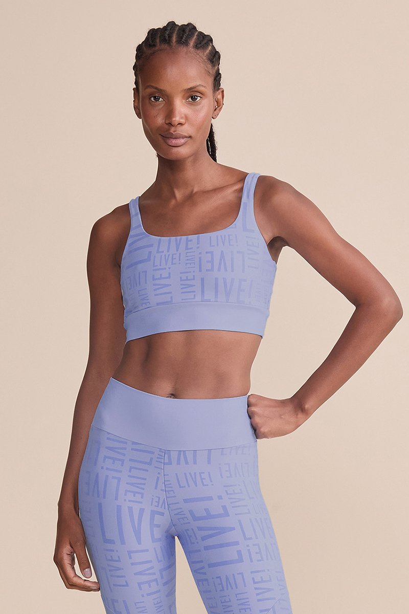 トップ M 水色 JAZZERCIZE Top Fitness Live! Sense Pro Reflex Azul Air