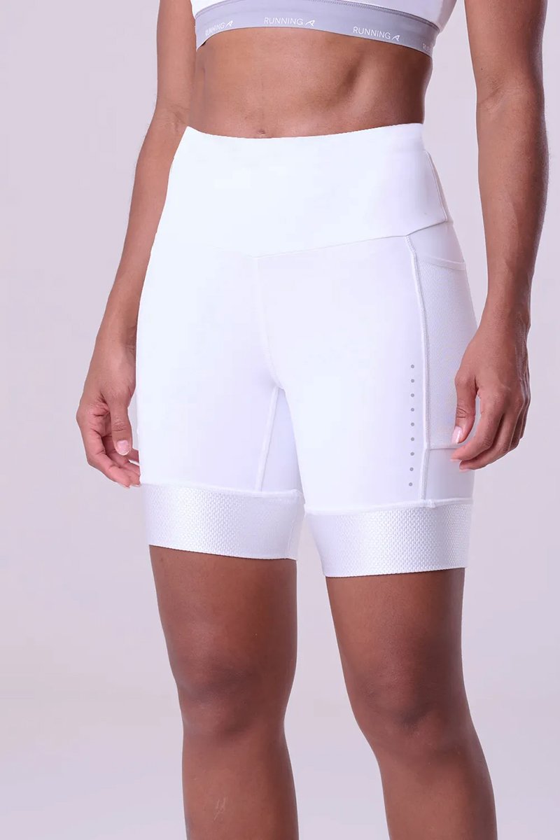 Bermuda Corrida Authen Grit Bossa 18cm Luxe Branca