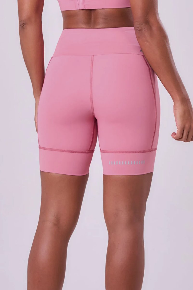 Bermuda Corrida Authen Grit Bossa 18cm Rosa Malva