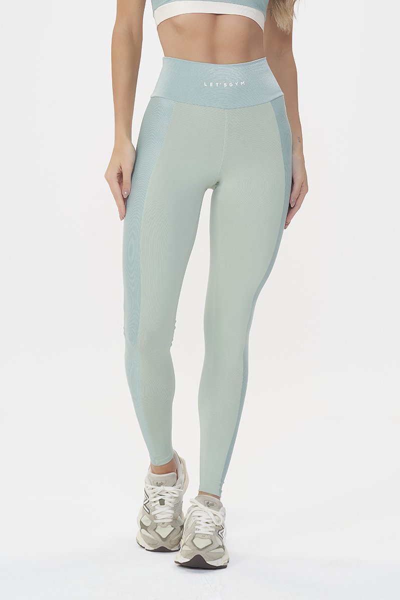 Calça Legging Let's Gym Serenity Verde Menta Vintage